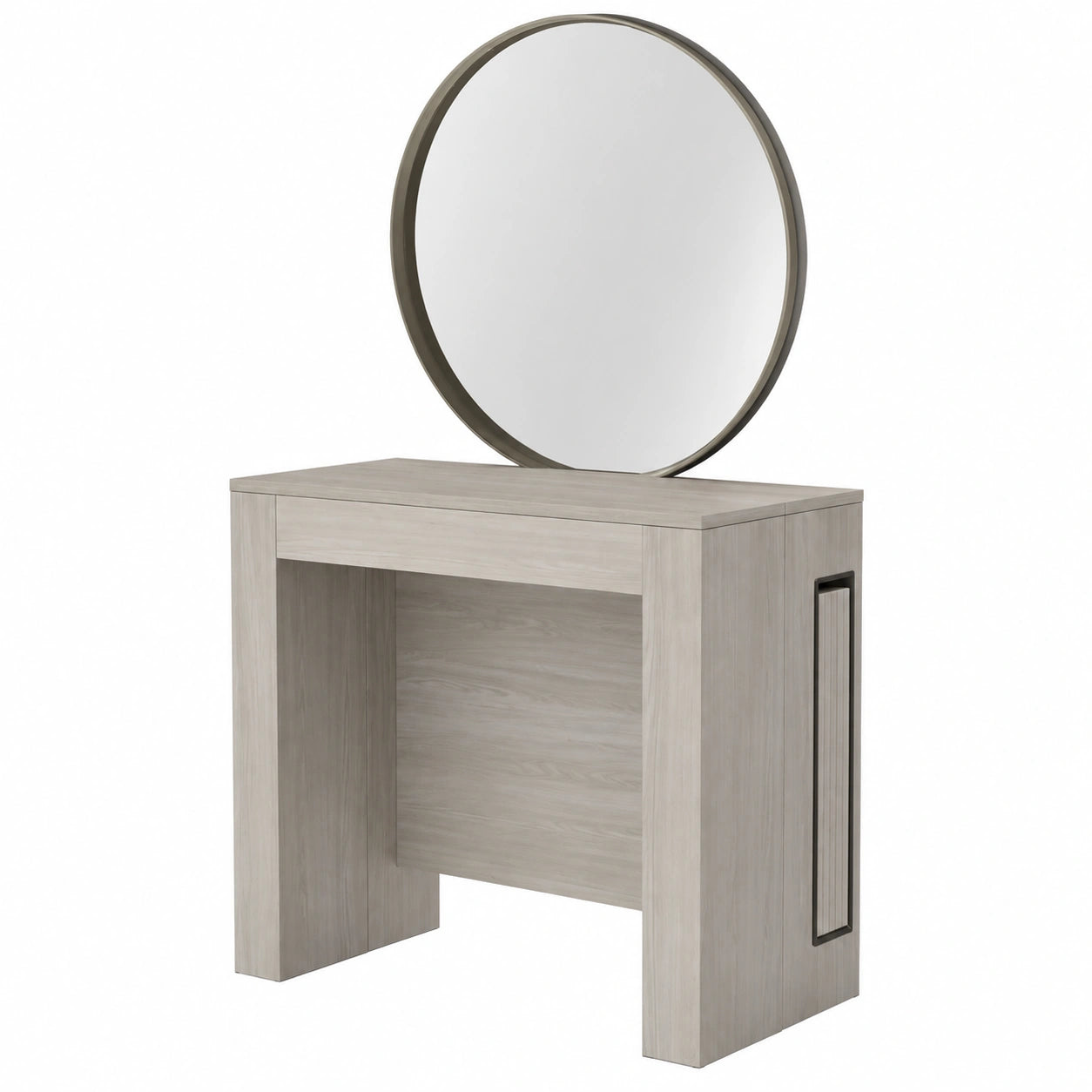 Tavolo Consolle Allungabile Con Porta Prolunghe Lise, Olmo Perla, Fino A 12 Posti, Cucina, Salvaspazio