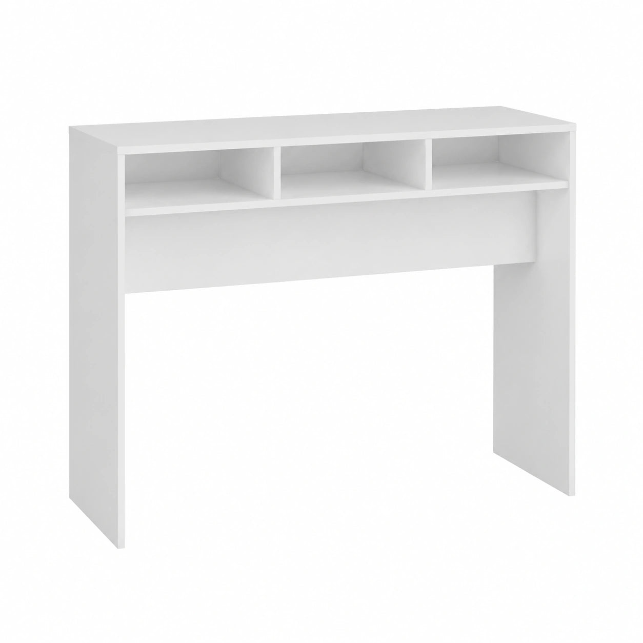 Tavolo consolle bianco in legno, 105 × 30 × 80 cm, per corridoio, soggiorno, ufficio