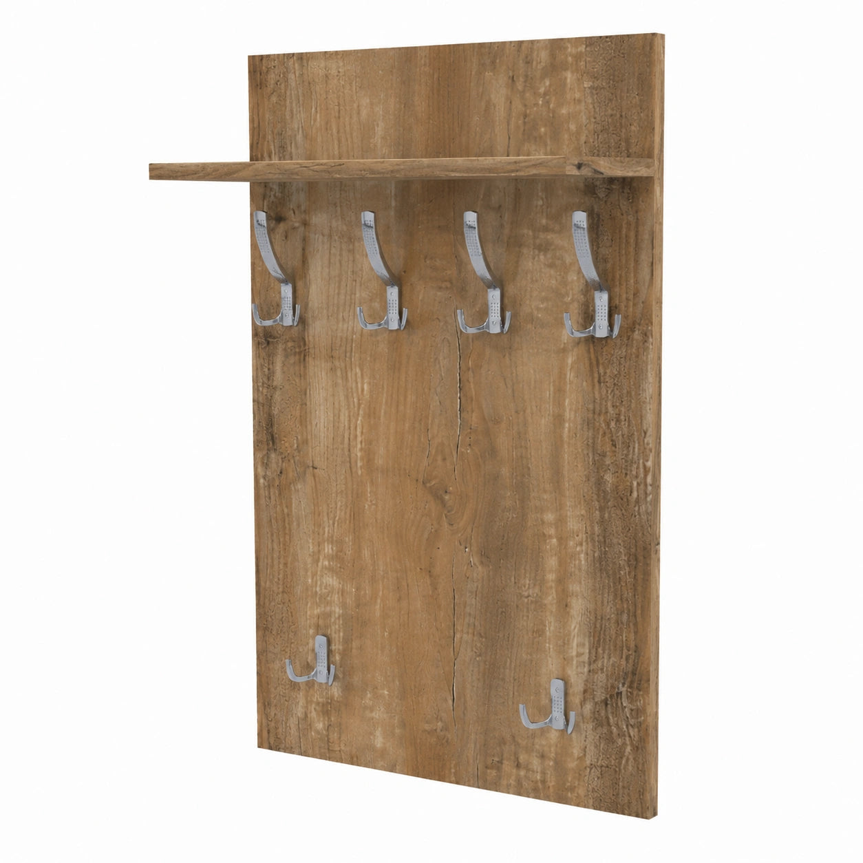 Appendiabiti Ingresso Moderno da Parete Muro Guardaroba 90cm x 60cm retrò Legno, Chr.